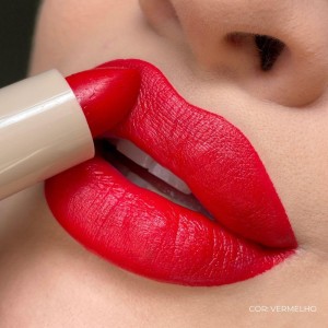 Batom Bala Bastão Dia a Dia Vermelho Mahav