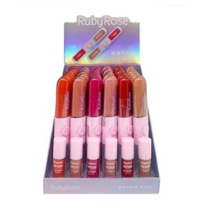 Box 36 Batom Líquido + Gloss Duo Grupo 1 Ruby Rose