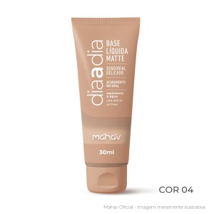 Base Líquida Matte Dia a Dia Cor 04 Mahav