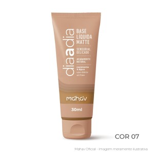 Base Líquida Matte Dia a Dia Cor 07 Mahav