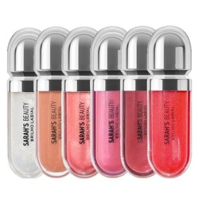 Kit 6 Gloss Labial Brilho Sarah's Beauty
