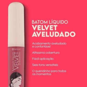 Batom Líquido Velvet Aveludado Cor 06 Dalla