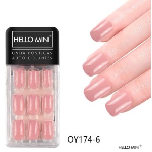 Kit Unhas Postiças Autocolantes c/ 24 Hello Mini OY174-66
