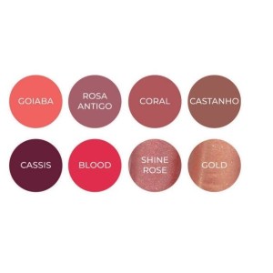 Kit 8 Gloss Labial Mega Bocão Colors Mahav