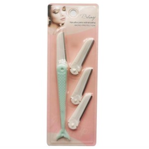 Kit de Navalha para Sobrancelha + 3 Refil