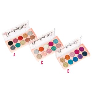 Paleta de Sombra Glitter Cor C BombGlitter Febella