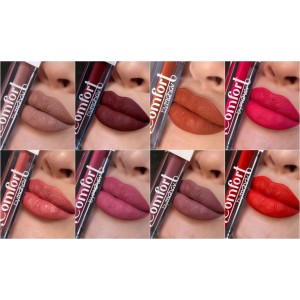 Kit 10 Batom Líquido Comfort Matte Mahav Kit Atacado