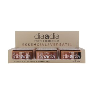 Box 24 Paleta De Sombras 6 Cores Smart Dia a Dia Mahav