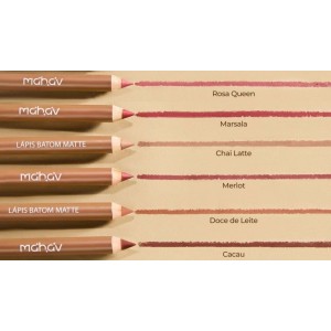 Lápis Batom Matte Lip Fusion Merlot Dia a Dia Mahav