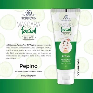 Máscara Facial Peel Off Pepino Phállebeauty 50 g
