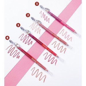 Kit 4 Lápis Duplo para Contorno Labial Matte Luisance