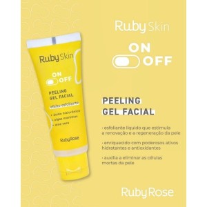 Peeling Gel Facial On Off Ruby Rose 50 g