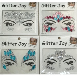 MÁSCARA COM STRASS PARA CARNAVAL CARTELA GLITTER JOY