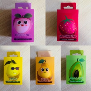 Esponja Fruta Morango para Maquiagem
