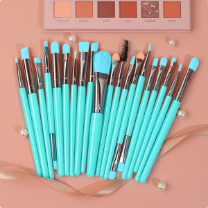 Kit Pincel para Maquiagem Neon c/ 20 peças Completo