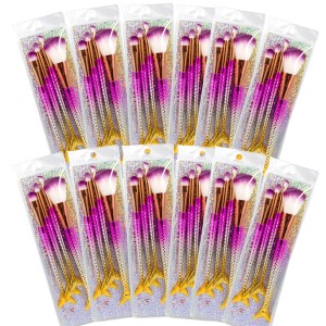 Kit 12 Pincel Kit de Maquiagem Sereia C/4 peças