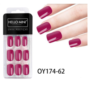 Kit Unhas Postiças Autocolantes c/ 24 Hello Mini OY174-62