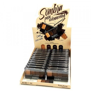 Box 24 Sombra para Sobrancelha C/Fixador Ruby Rose HB-9354