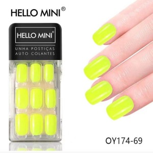 Kit Unhas Postiças Autocolantes c/ 24 Hello Mini OY174-69