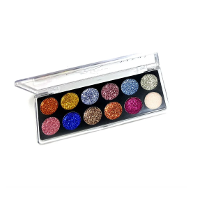 Paleta de Sombra Glitter 3 Vivai c/ 12 cores