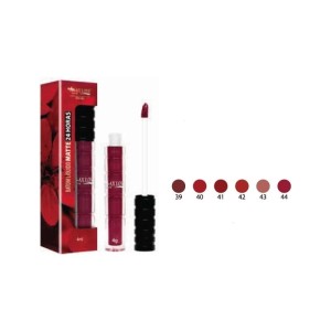 Kit 6 Batom Líquido Matte 24h Max Love do 39 ao 44