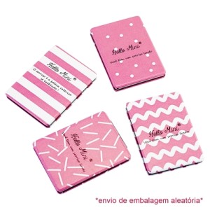 Espelho de Bolsa Retangular Hello Mini