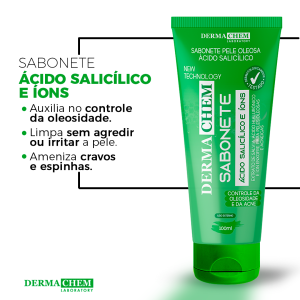 Sabonete Para Pele Oleosa Ácido Salicílico Dermachem 100 ML