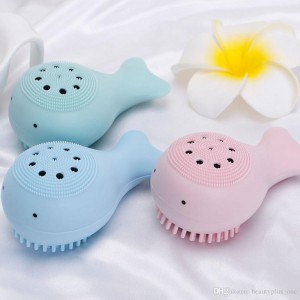Esponja Silicone Baleia Para Limpeza Facial