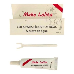Cola Para cílios Postiços Transparente a Prova D'água Make Lolita