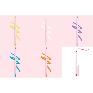 Kit 6 Lápis Retrátil Colorido Melu Ruby Rose