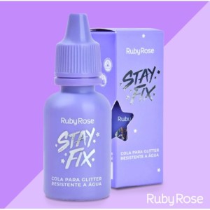 Cola para Glitter Resistente a água Stay Fix Ruby Rose 10 ml