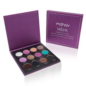 Paleta de Sombras de Efeito Joker Mahav c/12 cores