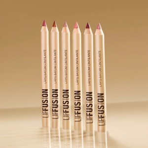 Kit 6 Lápis Batom Cintilante Lip Fusion Dia a Dia Mahav