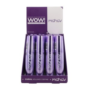 Box 24 Máscara de Cílios Efeito WOW! Curva Volume e Define Mahav