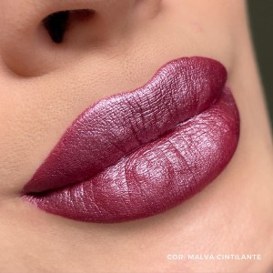 Batom Cintilante Dia a Dia Malva Shine Mahav