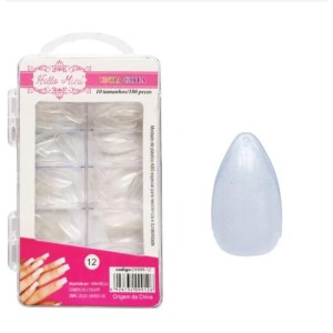 Unha Postiça Gota Transparente Hello Mini C/100 - OY099-12