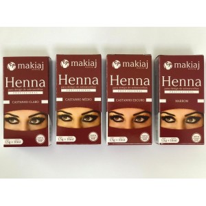 Kit 4 Henna para Sobrancelha Makiaj