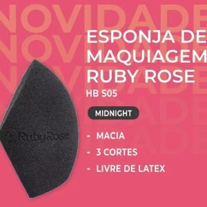 Esponja de Maquiagem Midnight Ruby Rose HB-S05
